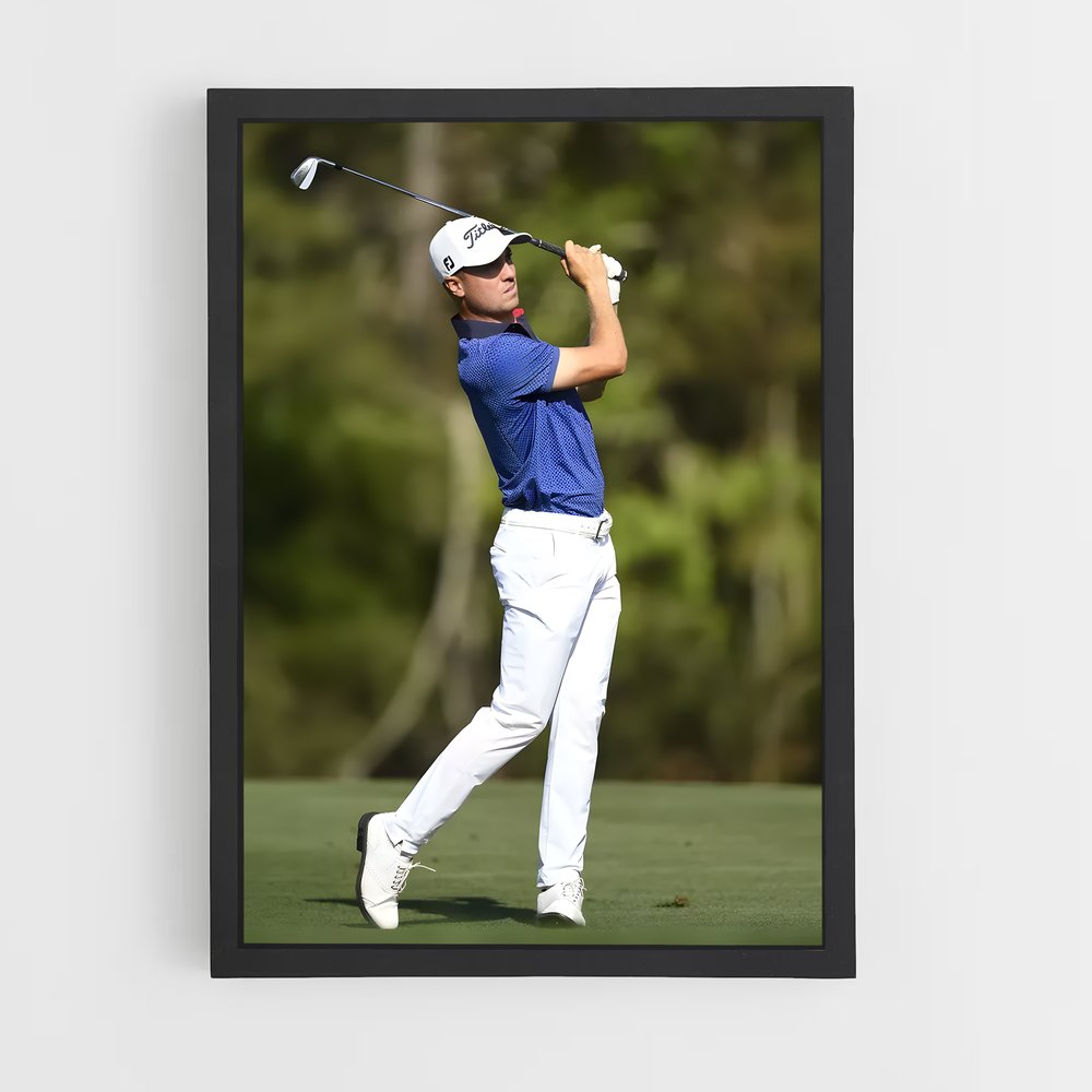 Poster Justin thomas – affiche Golf (vue 2)